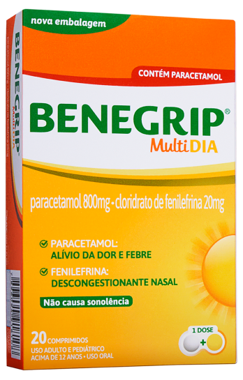Imagem da embalagem de Benegrip® Multi Dia.